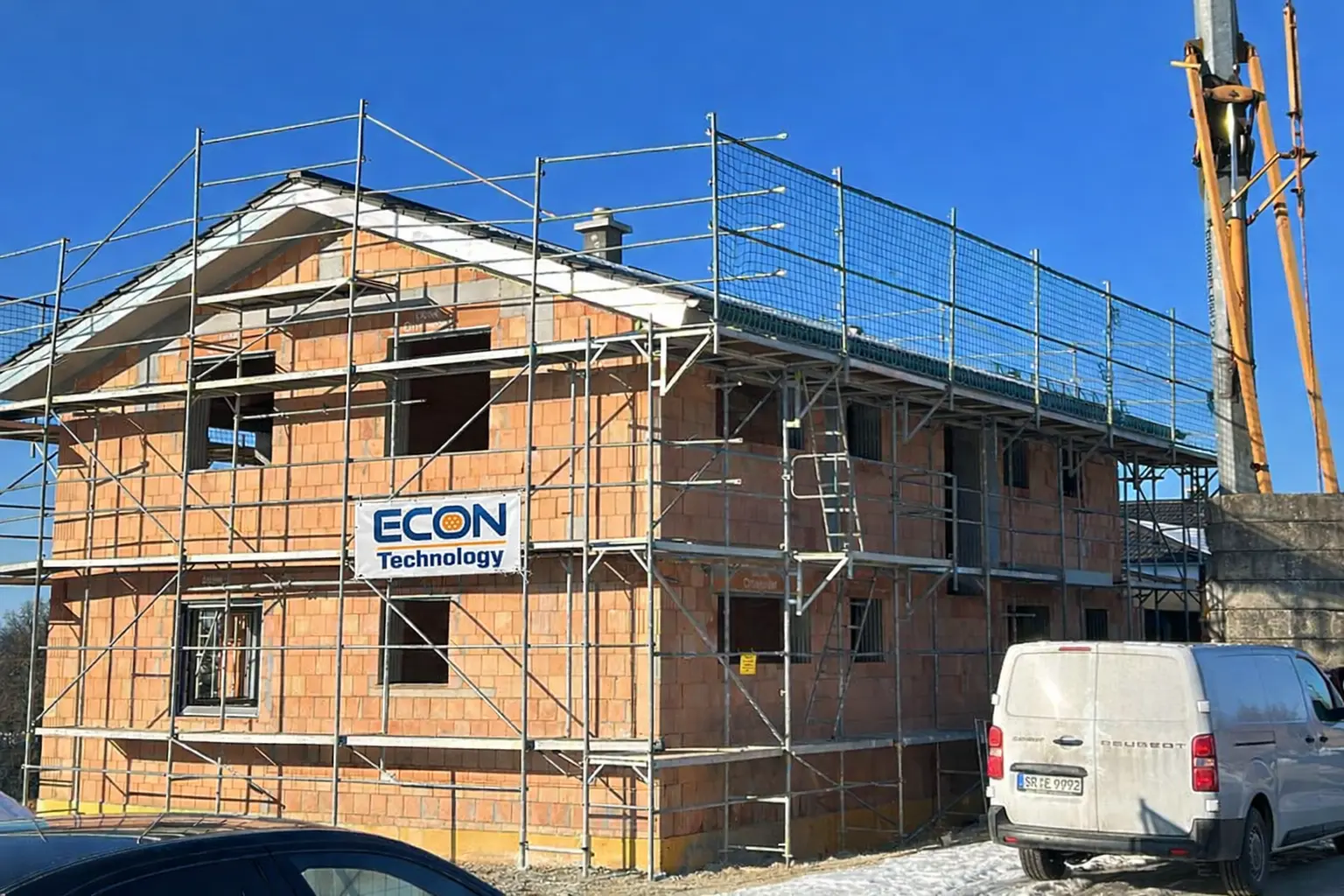 Moderne Elektroinstallation im Neubau